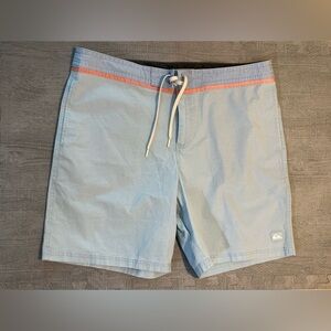 Quiksilver Blue and Orange Board Shorts Modern Fit